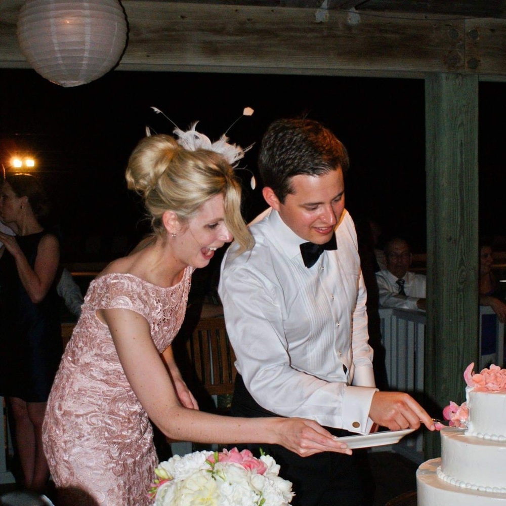 Monique Lhuillier peachy pink lace dress